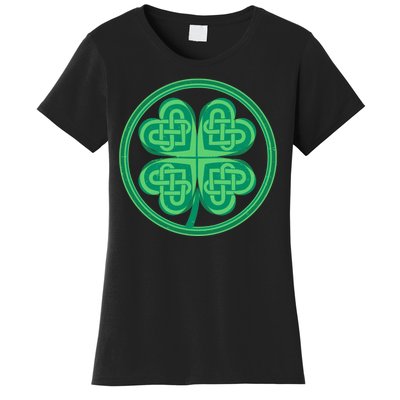 Celtic Pattern Shamrock Clover St Patrick's Day Women's T-Shirt