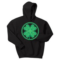 Celtic Pattern Shamrock Clover St Patrick's Day Kids Hoodie