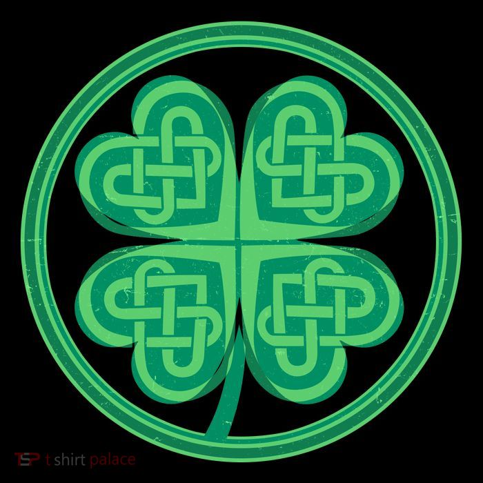 Celtic Pattern Shamrock Clover St Patrick's Day Kids T-Shirt