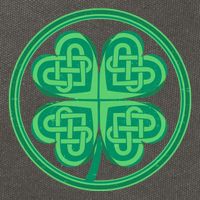 Celtic Pattern Shamrock Clover St Patrick's Day Cotton Canvas Backpack
