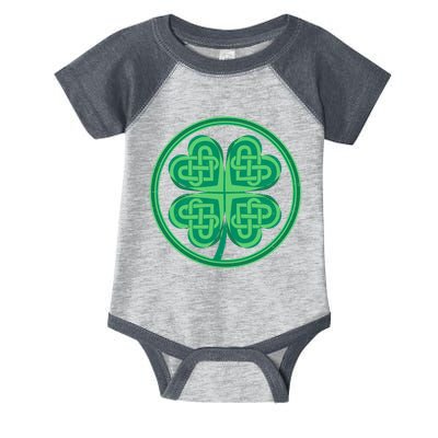Celtic Pattern Shamrock Clover St Patrick's Day Infant Baby Jersey Bodysuit