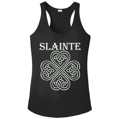 Celtic Slainte - Cheers Good Health From Ireland Ladies PosiCharge Competitor Racerback Tank