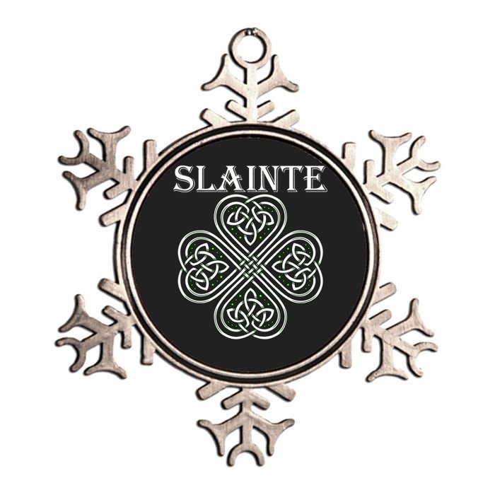 Celtic Slainte - Cheers Good Health From Ireland Metallic Star Ornament