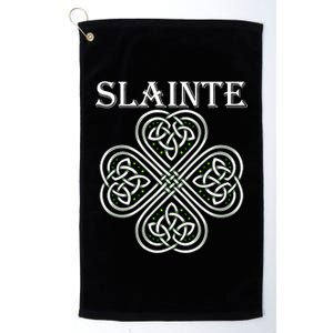 Celtic Slainte - Cheers Good Health From Ireland Platinum Collection Golf Towel