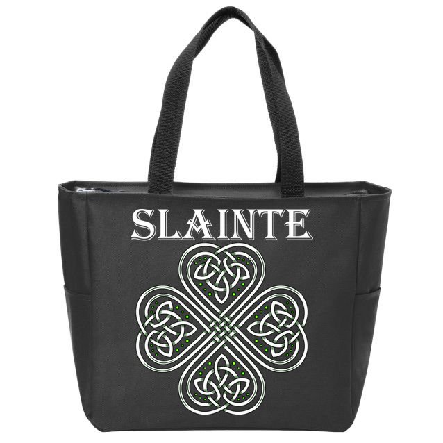 Celtic Slainte - Cheers Good Health From Ireland Zip Tote Bag