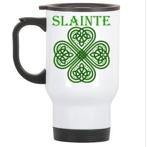 Celtic Slainte - Cheers Good Health From Ireland Stainless Steel Travel Mug