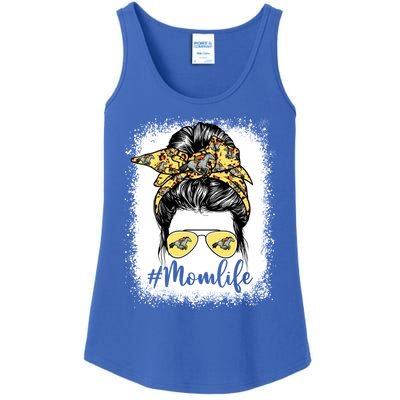 Cute Equestrian Mom Life Messy Bun Game Day Mother's Day Great Gift Ladies Essential Tank