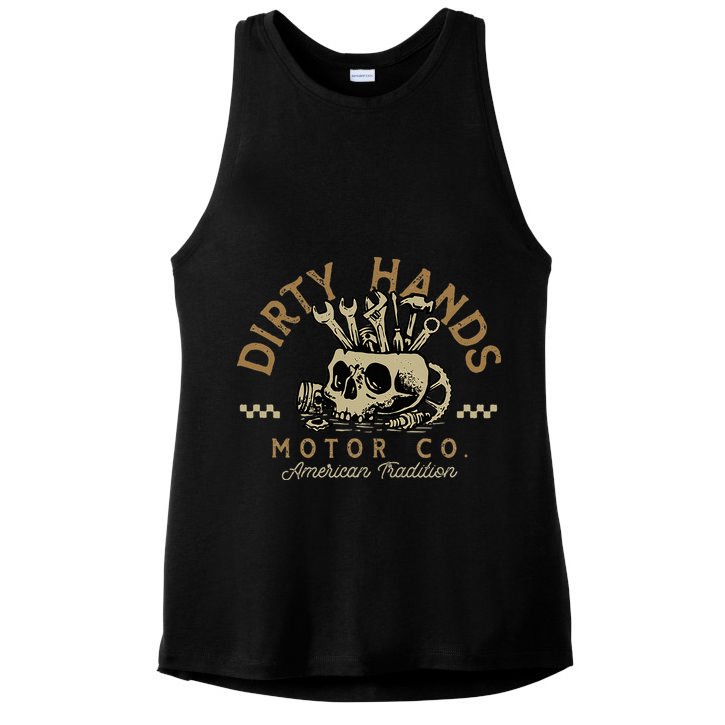 Car Enthusiasts & Mechanics Muscle Car Racing Gearheads Ladies PosiCharge Tri-Blend Wicking Tank