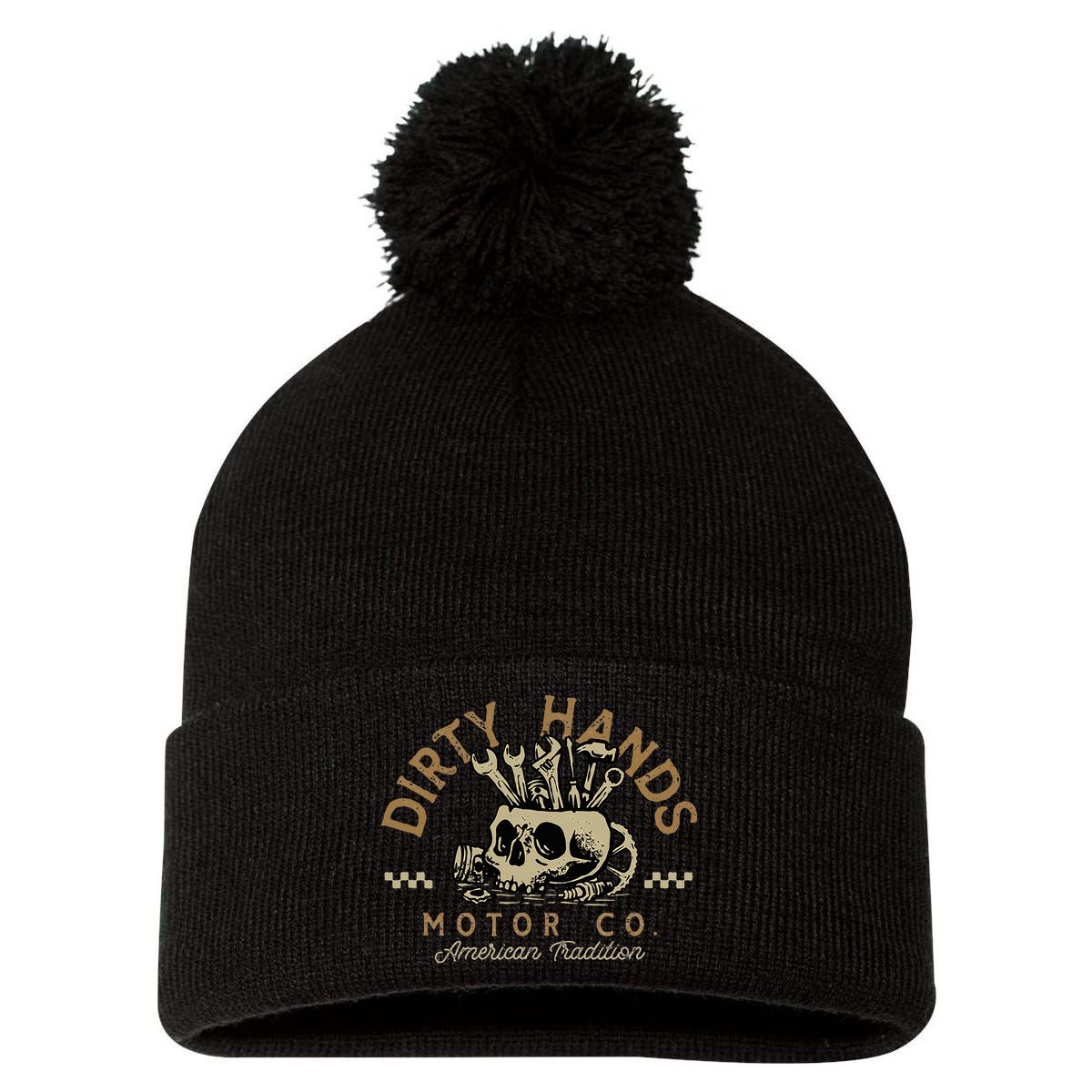 Car Enthusiasts & Mechanics Muscle Car Racing Gearheads Pom Pom 12in Knit Beanie