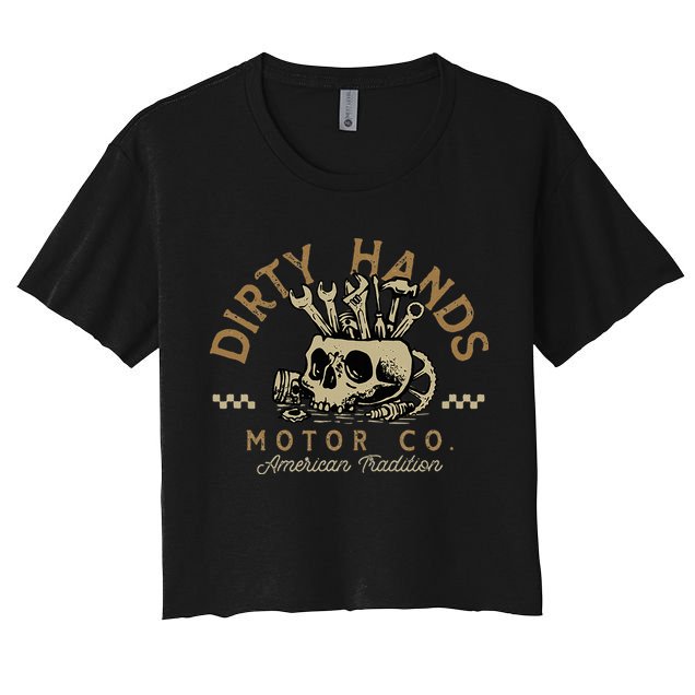 Car Enthusiasts & Mechanics Muscle Car Racing Gearheads Women's Crop Top Tee