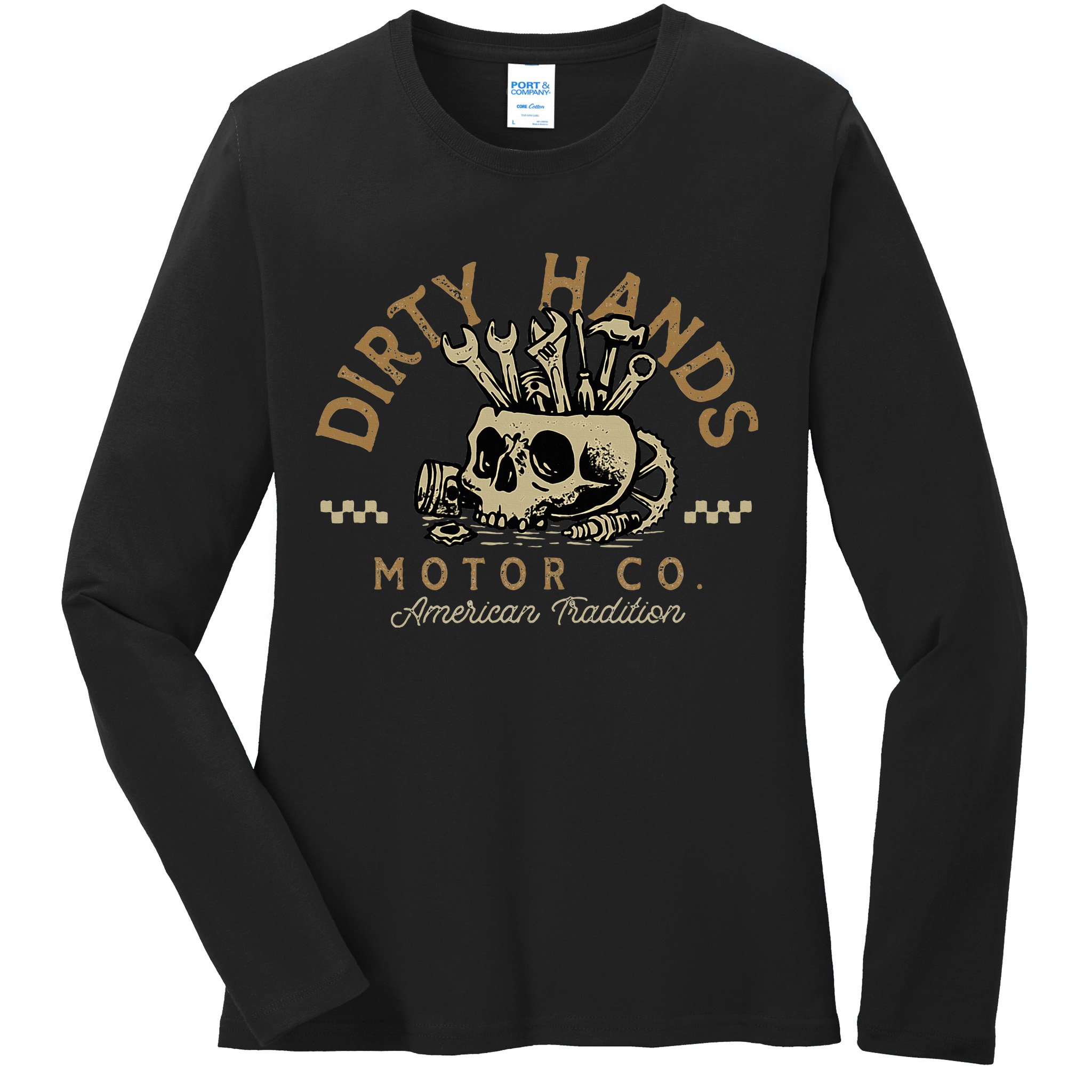 Car Enthusiasts & Mechanics Muscle Car Racing Gearheads Ladies Long Sleeve Shirt