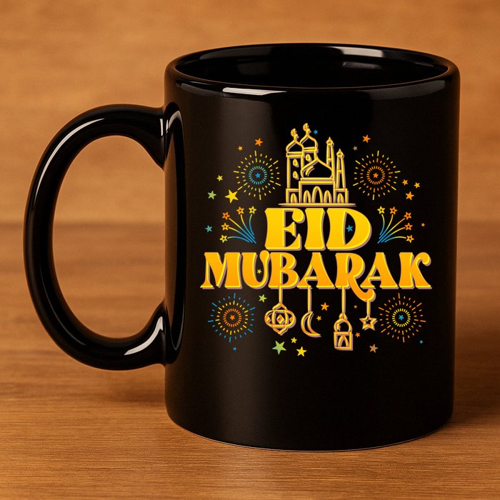 Celebrate EID MUBARAK 11oz C Handle Ceramic Mug