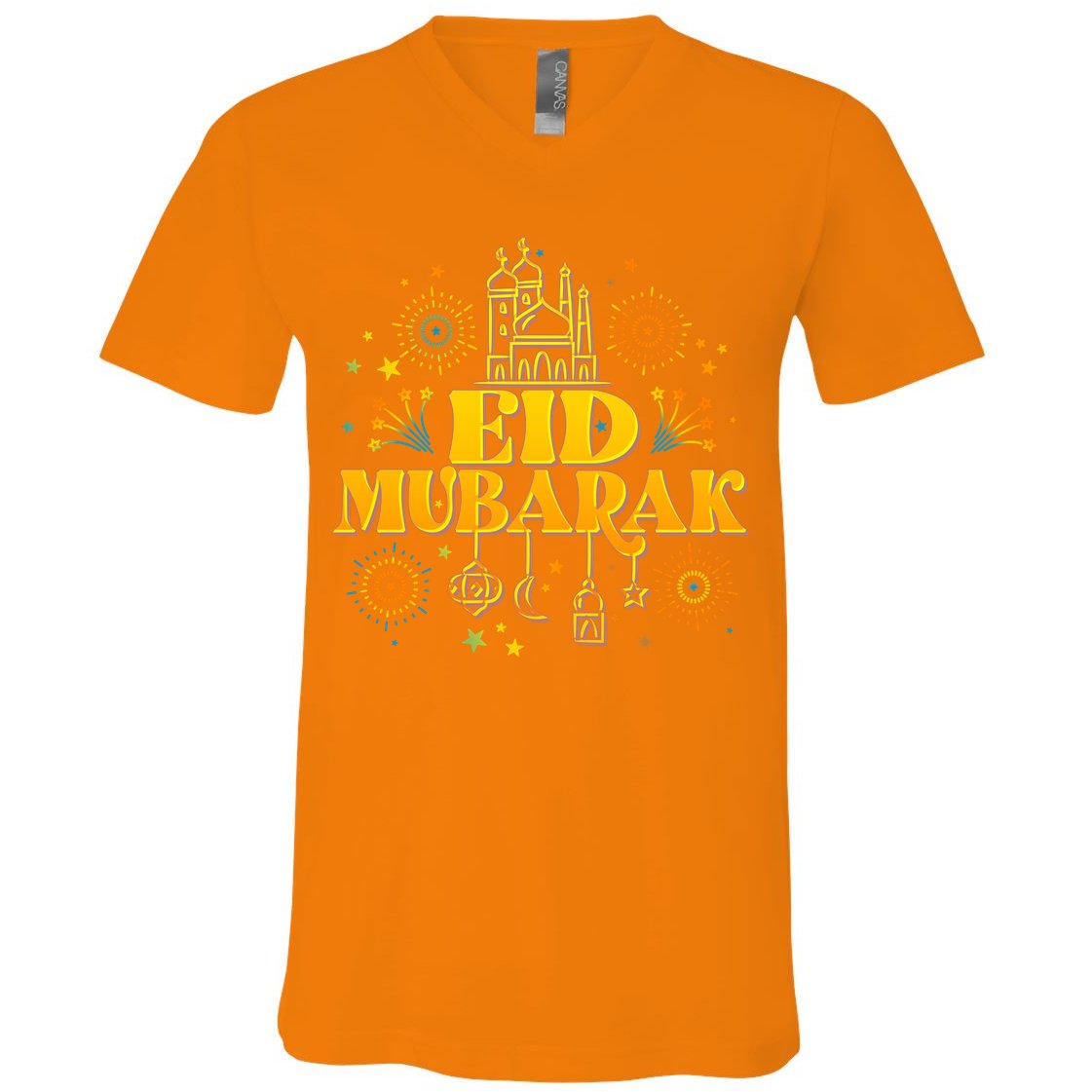 Celebrate EID MUBARAK V-Neck T-Shirt