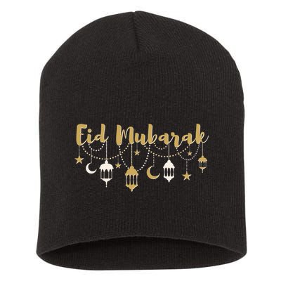 Celebrate Eid Mubarak Festival Short Acrylic Beanie