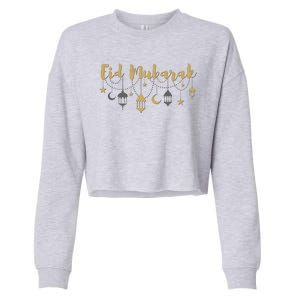 Celebrate Eid Mubarak Festival Cropped Pullover Crew