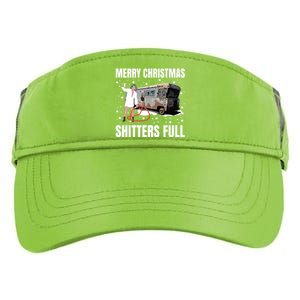 Cousin Eddie Merry Christmas Shitters Full Adult Drive Performance Visor