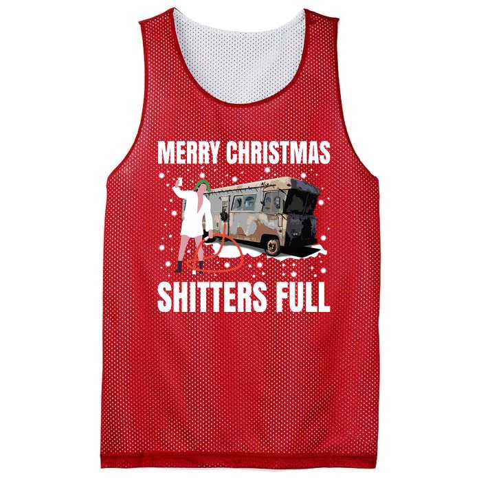 Cousin Eddie Merry Christmas Shitters Full Mesh Reversible Basketball Jersey Tank