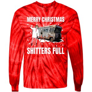 Cousin Eddie Merry Christmas Shitters Full Tie-Dye Long Sleeve Shirt