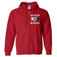 Cousin Eddie Merry Christmas Shitters Full Full Zip Hoodie