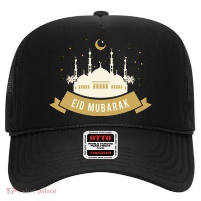 Celebrate EID MUBARAK Festival High Crown Mesh Back Trucker Hat