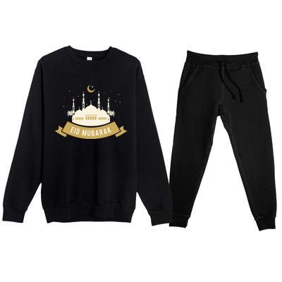 Celebrate EID MUBARAK Festival Premium Crewneck Sweatsuit Set