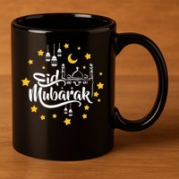 Celebrate Eid Mubarak 11oz C Handle Ceramic Mug