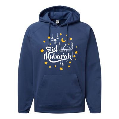 Celebrate Eid Mubarak Performance Fleece Hoodie