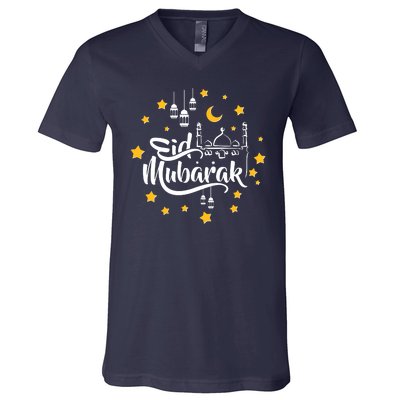 Celebrate Eid Mubarak V-Neck T-Shirt