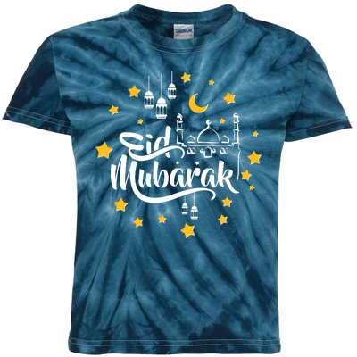 Celebrate Eid Mubarak Kids Tie-Dye T-Shirt