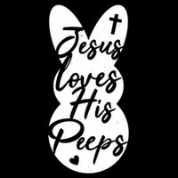 Cute Easter Marshmallow Peep Jesus Loves His Peeps City Backpack
