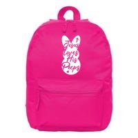 Cute Easter Marshmallow Peep Jesus Loves His Peeps 16 in Basic Backpack