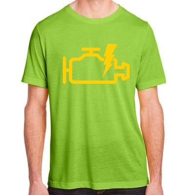 Check Engine Motor Light Idiot Light Funny Mechanic Great Gift Adult ChromaSoft Performance T-Shirt