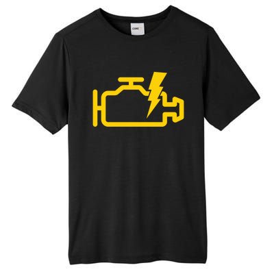 Check Engine Motor Light Idiot Light Funny Mechanic Great Gift Tall Fusion ChromaSoft Performance T-Shirt