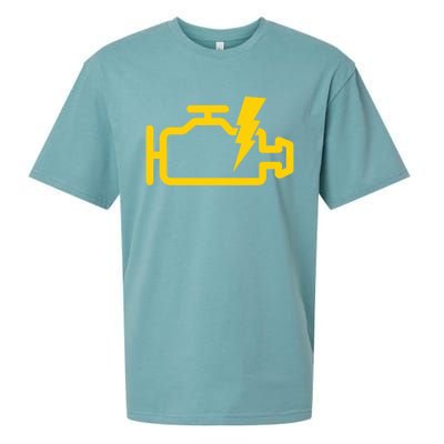 Check Engine Motor Light Idiot Light Funny Mechanic Great Gift Sueded Cloud Jersey T-Shirt