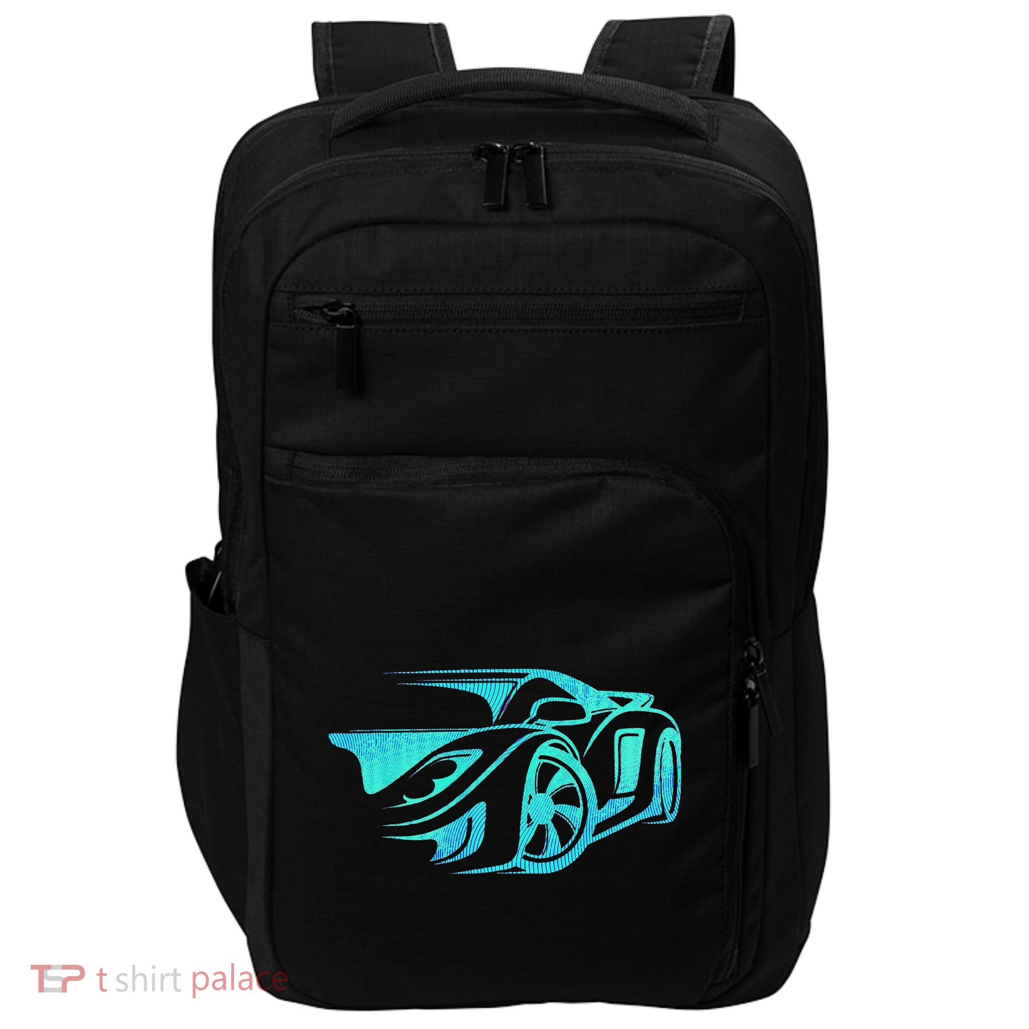 Car Enthusiast Muscle Car Gift Exotic Impact Tech Backpack
