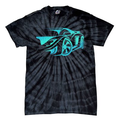 Car Enthusiast Muscle Car Gift Exotic Tie-Dye T-Shirt