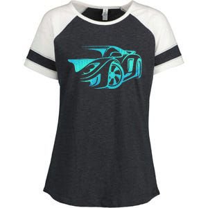 Car Enthusiast Muscle Car Gift Exotic Enza Ladies Jersey Colorblock Tee