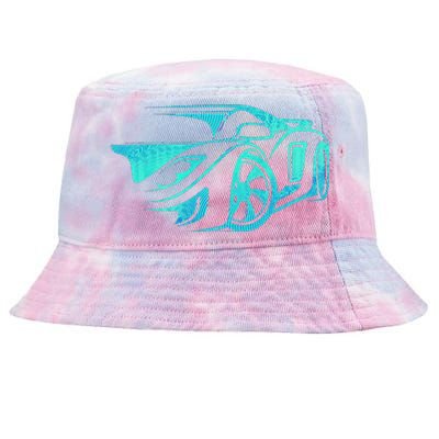 Car Enthusiast Muscle Car Gift Exotic Tie-Dyed Bucket Hat