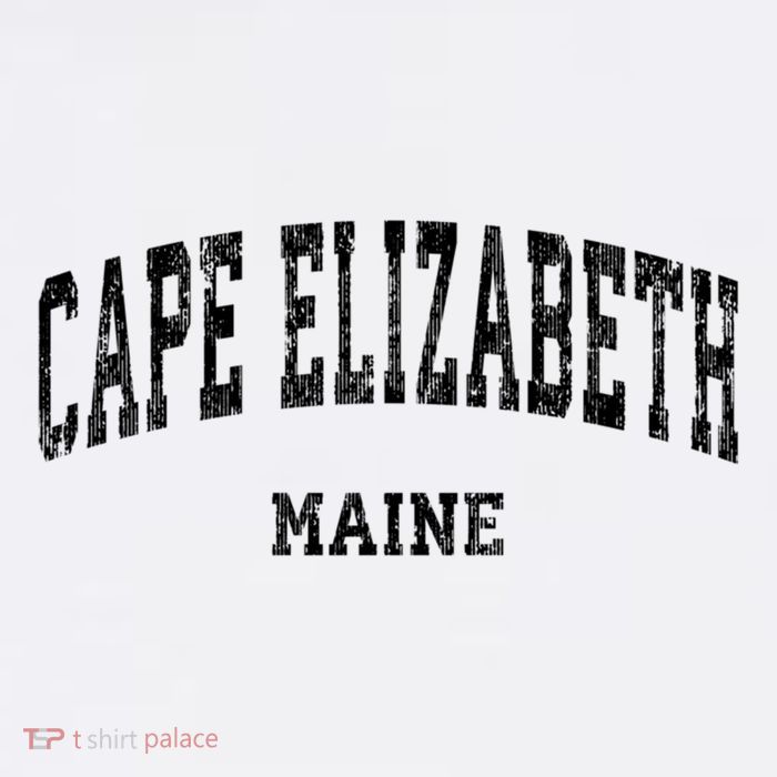 Cape Elizabeth Maine Me Vintage Varsity Sports Design T-Shirt