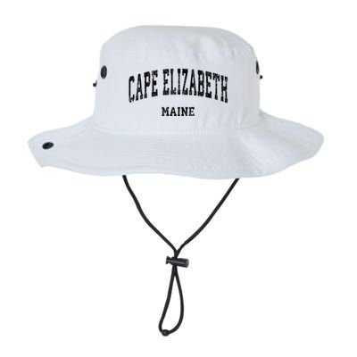 Cape Elizabeth Maine Me Vintage Varsity Sports Design Bucket Hat