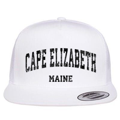 Cape Elizabeth Maine Me Vintage Varsity Sports Design Flatbill Hat