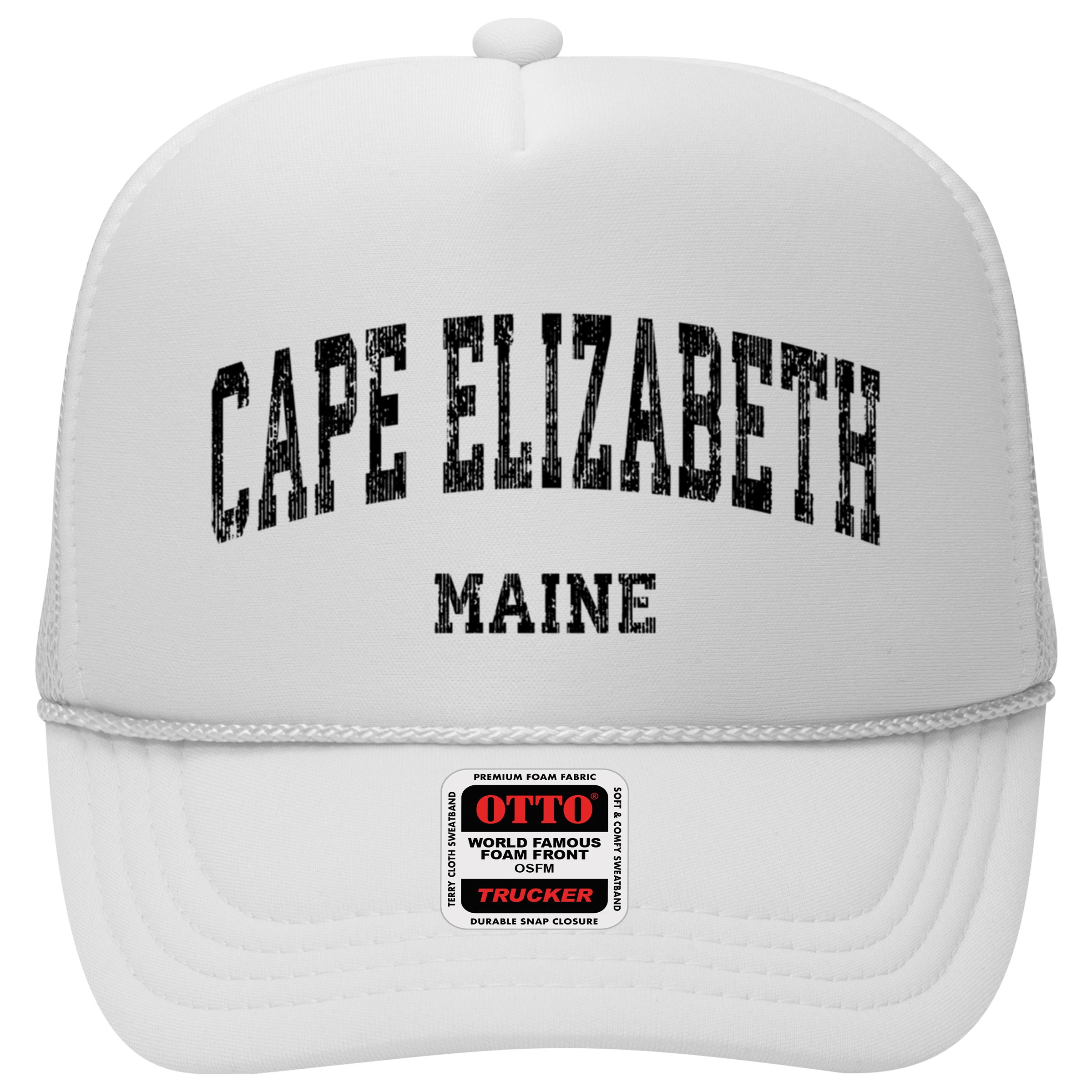 Cape Elizabeth Maine Me Vintage Varsity Sports Design Hat