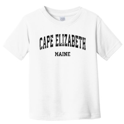 Cape Elizabeth Maine Me Vintage Varsity Sports Design Toddler T-Shirt