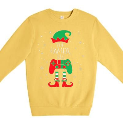 Christmas Elf Matching Gamer Family Gaming Premium Crewneck Sweatshirt