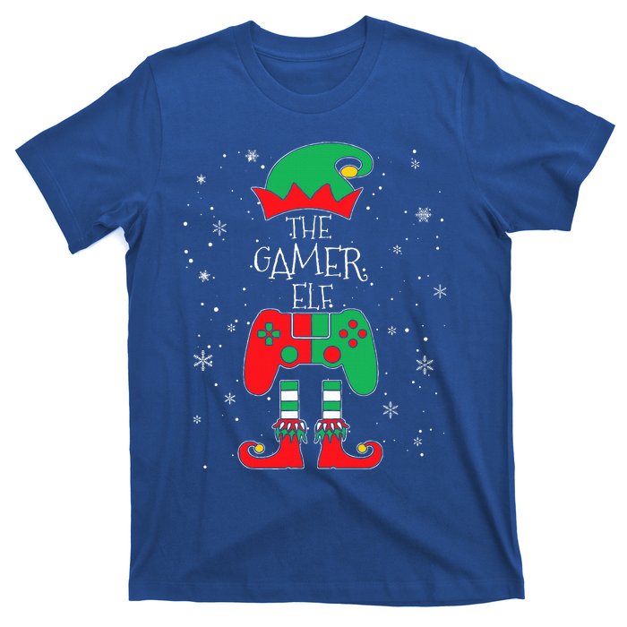 Christmas Elf Matching Gamer Family Gaming T-Shirt