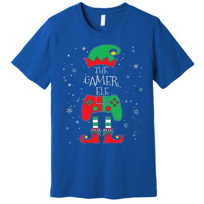 Christmas Elf Matching Gamer Family Gaming Premium T-Shirt