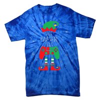 Christmas Elf Matching Gamer Family Gaming Tie-Dye T-Shirt