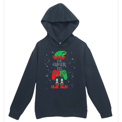 Christmas Elf Matching Gamer Family Gaming Urban Pullover Hoodie