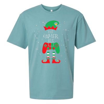 Christmas Elf Matching Gamer Family Gaming Sueded Cloud Jersey T-Shirt