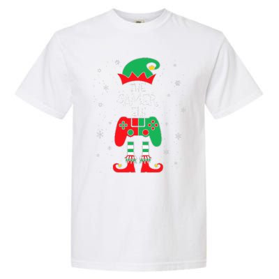 Christmas Elf Matching Gamer Family Gaming Garment-Dyed Heavyweight T-Shirt